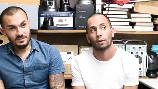 Perps4Sale.com - Handsome muscle guard dominates two inked criminals