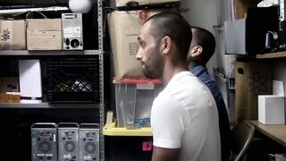 Perps4Sale.com - Handsome muscle guard dominates two inked criminals