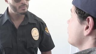Perps4Sale.com - Kinky gay Dylan Hayes barebacked by BBC officer Dillion Diaz