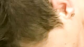 Skinny teen Seth sucks on rock hard cock from tattooed buddy