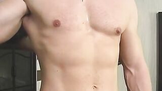 Masked muscular stud sucked by another masked homosexual