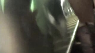 Unusual Asian brunettes pissing all around their bushy pussies