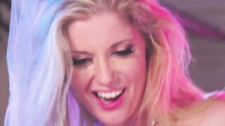 Lesbo Charlotte Stokely fucks Jade Baker after striptease