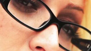 Chesty blondie fucks a huge dick