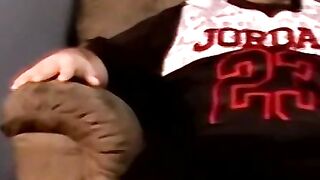 Horny fat guy gets intense BJ in kinky interracial encounter