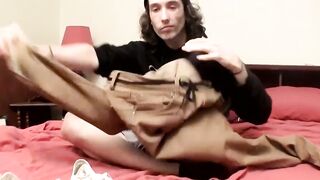 HungThugs.com - Slim dude Sean Johansen pulls out his boner and masturbates