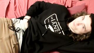 HungThugs.com - Slim dude Sean Johansen pulls out his boner and masturbates