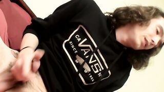HungThugs.com - Slim dude Sean Johansen pulls out his boner and masturbates