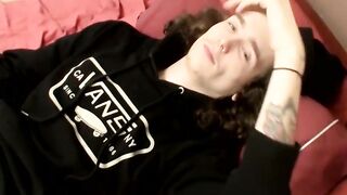 HungThugs.com - Slim dude Sean Johansen pulls out his boner and masturbates
