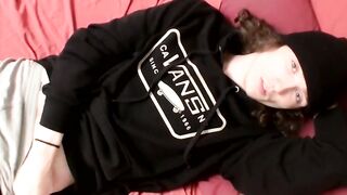 HungThugs.com - Slim dude Sean Johansen pulls out his boner and masturbates