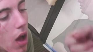 This video features various models giving blowjobs then drinking the white juice of t