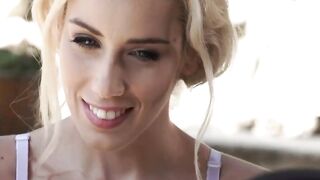 21Innocent.com - Blonde vixen delivers an outdoor footjob to a hung stud