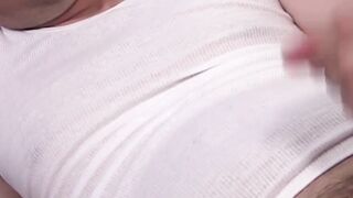 Kinky Alex Finns big floppy balls were swaying hard while giving himself a handjob