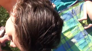 Slutty swingers sharing dicks public