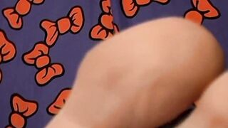 Big dick Wiley has his cum dribbling down those soles after wanking