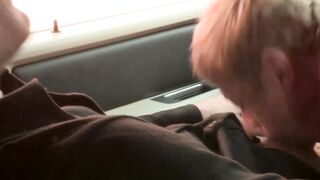 Sexy Wesley Woods and Alam Wernik face fucking hard in car