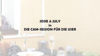 2 big tit friends giving a web cam performance