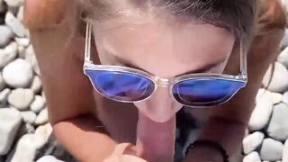 Beautiful skinny 18yo Teen fucks outdoor