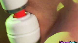 Big Tit glamcore Beauty masturbates solo