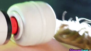 Big Tit glamcore Beauty masturbates solo