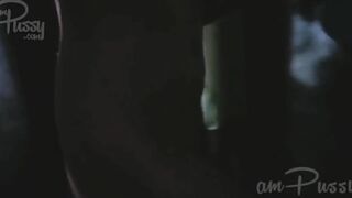 Young Filipina bimbos with Beauty body into shower into dark