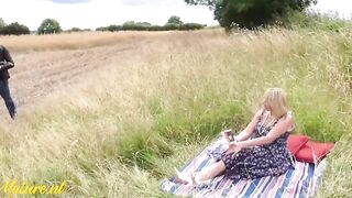 Posh British mom Amy Nailed Into Outdoor By a Stranger