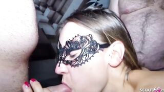 HARD CUMSHOT GANG BANG - GERMAN SLENDER COLLEGE TEENIE MARIE