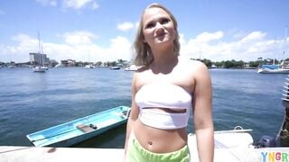 YNGR - Slender Blonde Harley King Taken Home For Hard Sex