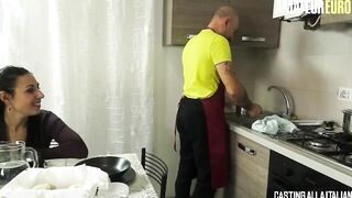 AMATEUREURO - Squirting Older Has Hard Anal at beauty Casting