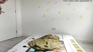 Fucking step daughter through a hole into a box