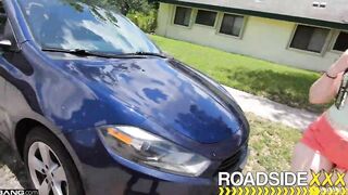 Roadside - BBW Bess Breast Dicked Down By Mechanic's Huge Cock