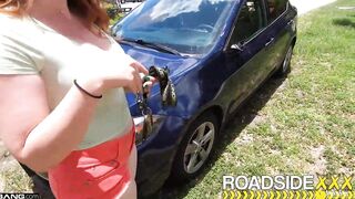 Roadside - BBW Bess Breast Dicked Down By Mechanic's Huge Cock