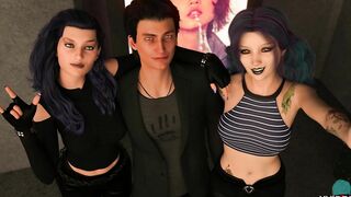 BECOME A ROCKSTAR #105 • Jade blowing Lisas nipples