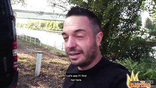 PublicSexDate - Slutty Inked Anastasia XXX Fucks Her Blind Date Under Bridge