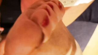 Cheating Glasgow fiance – using vibrator on my butt close-up