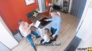 HUNT4K. Smart hunter seduces slender blonde