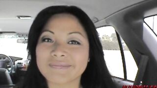 Nineteen year mature Hispanic Angelique is a Roadside Cocksucker
