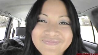 Nineteen year mature Hispanic Angelique is a Roadside Cocksucker