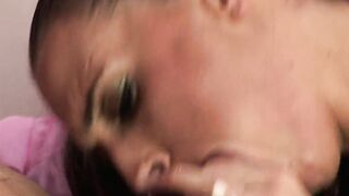 Big Titted sexy with hot underwear got her booty drilled and facial