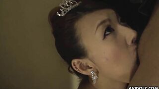 Japanese Goddess Mai Takizawa blows penis, uncensored