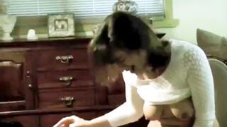 Ultra Cutie Milf Ex-Wife Rides Sybian While Husband Films