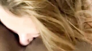 Ultra Hottie Blonde Hotwife First Give Rimjob, Then Fucks bbc