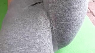 Son Gets Caught Watching StepMom Stretch For Yoga Class