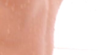 He really loves sucking fat juicy cock while in the shower