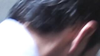 He really loves sucking fat juicy cock while in the shower