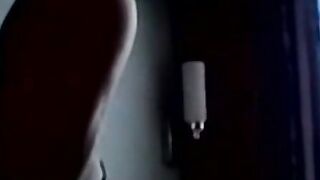 Facialized old guy swallows black and white dick at once