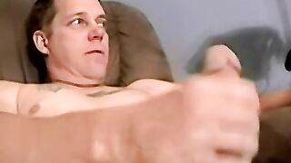 Mature man and young amateur are jerking and sucking cocks