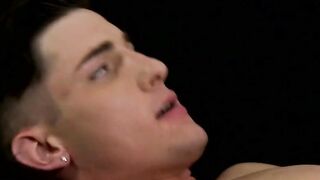 Twink with glasses bare smashed until he cums