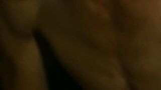 Dominant ebony twink spanks and barebacks his little bitch