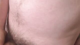 Bearded straight man making his lovely dick cum hard